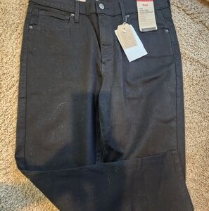 New Women Black Cropped Jeans Nwt Tags  14 32 High Rise Straight Crop Levis